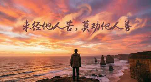 未经他人苦莫劝他人善 效果图