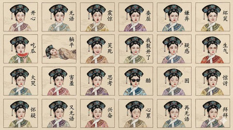 仿真绣苏绣表情包 效果图