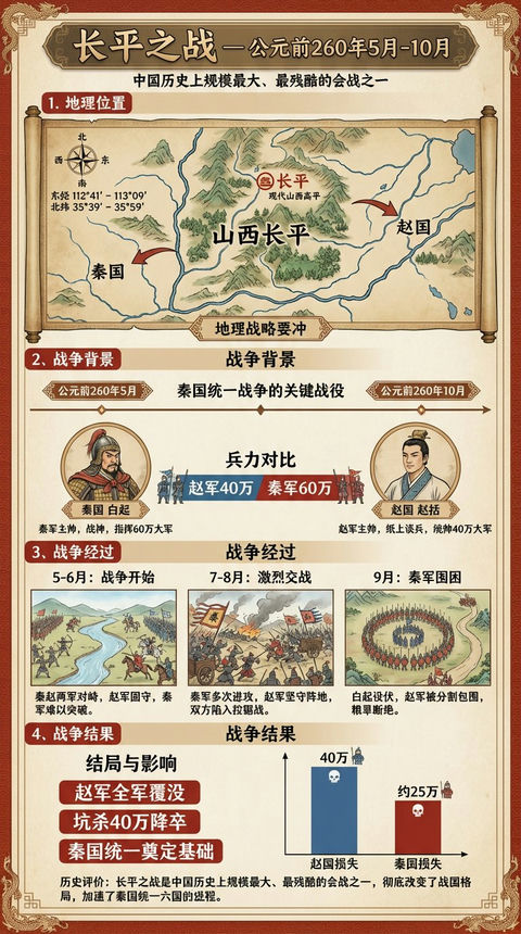 长平之战信息图