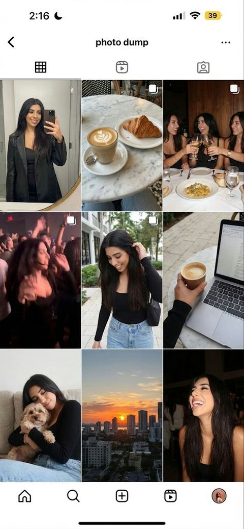 一个全新的Instagram账号 效果图