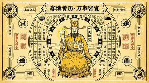 赛博黄历 效果图