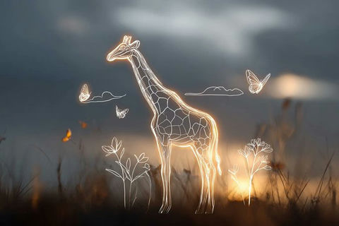 极简儿童绘画风格 效果图
