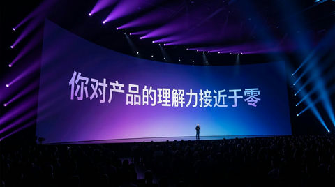 根据文字生成发布会现场图片 效果图